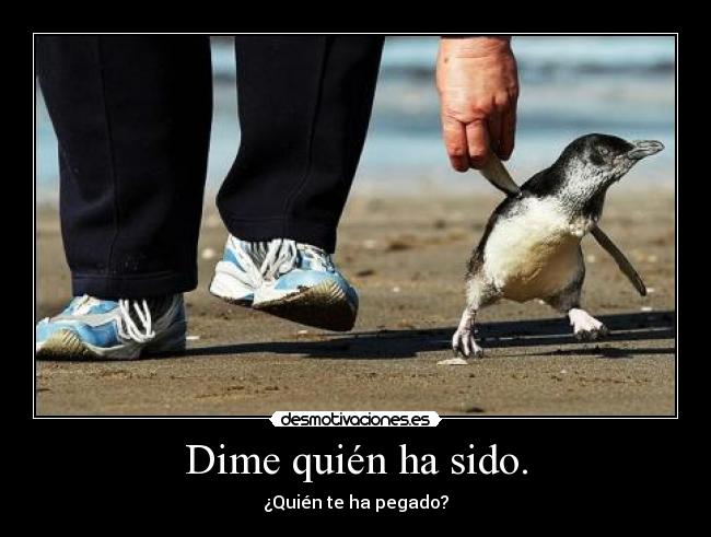 Dime quién ha sido. - 