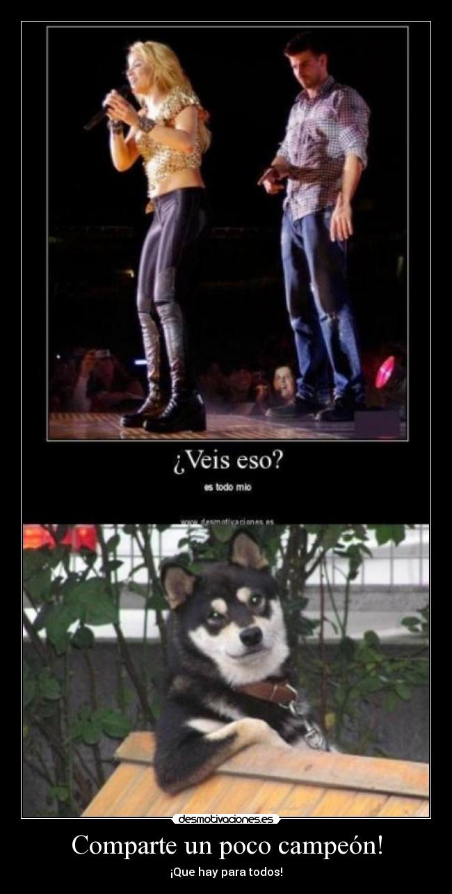 Comparte un poco campeón! - 