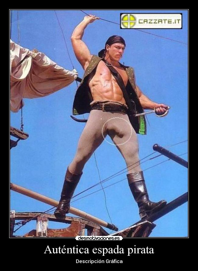 Auténtica espada pirata - Descripción Gráfica