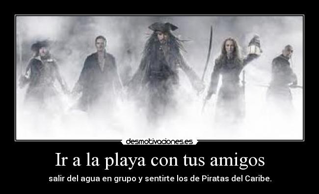 Ir a la playa con tus amigos - 