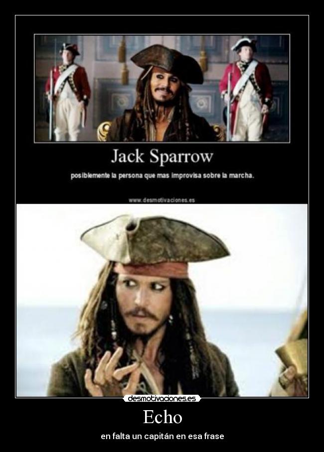 Echo - en falta un capitán en esa frase
