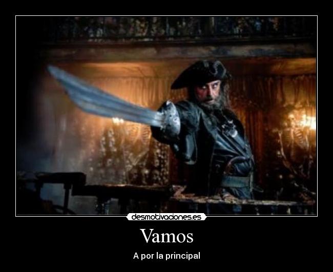 carteles vamos piratas barba negra desmotivaciones