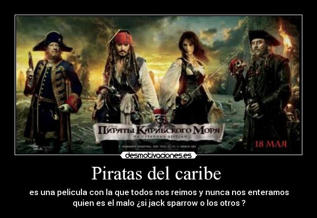 Piratas del caribe -
