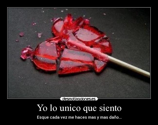 Yo lo unico que siento - 