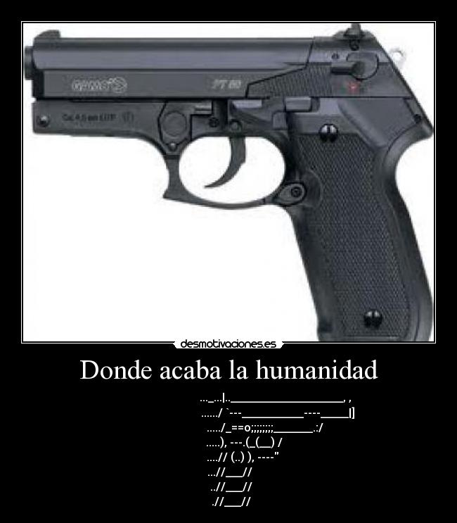 Donde acaba la humanidad -