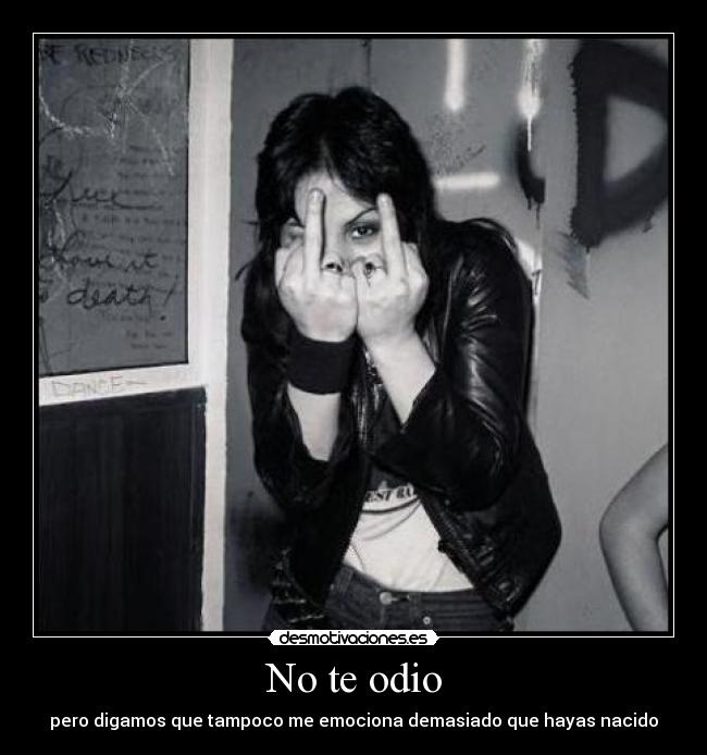 No te odio - 