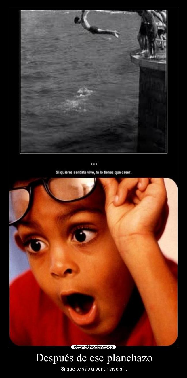 Después de ese planchazo -
