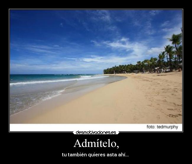 Admítelo, - tu también quieres asta ahí...