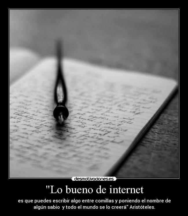 Lo bueno de internet -