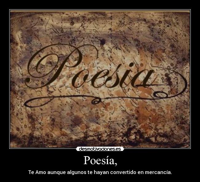 Poesía, - 