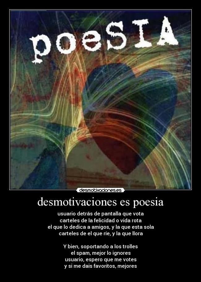 desmotivaciones es poesia -