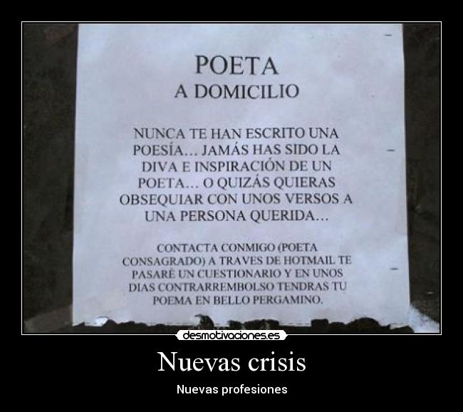 Nuevas crisis - Nuevas profesiones