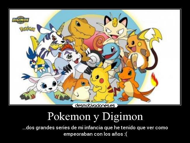 carteles pokemon pokemon digimon nuevos raros infancia serie desmotivaciones