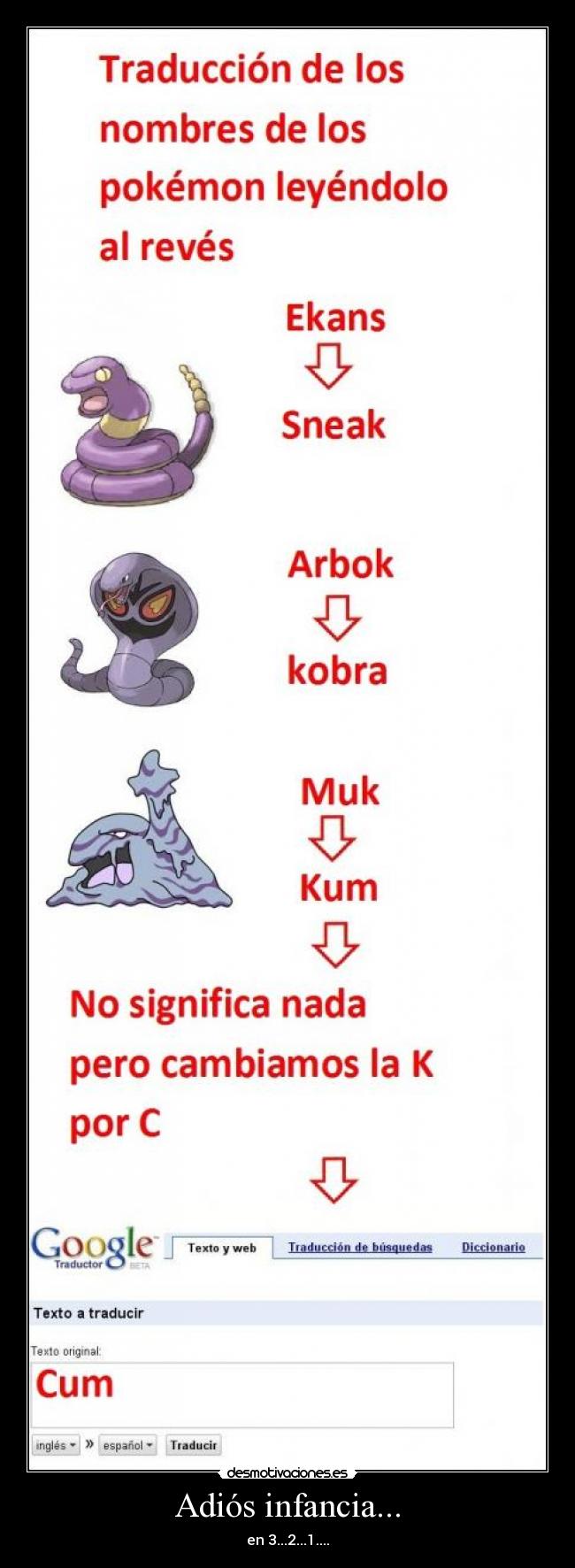 Adiós infancia... - en 3...2...1....