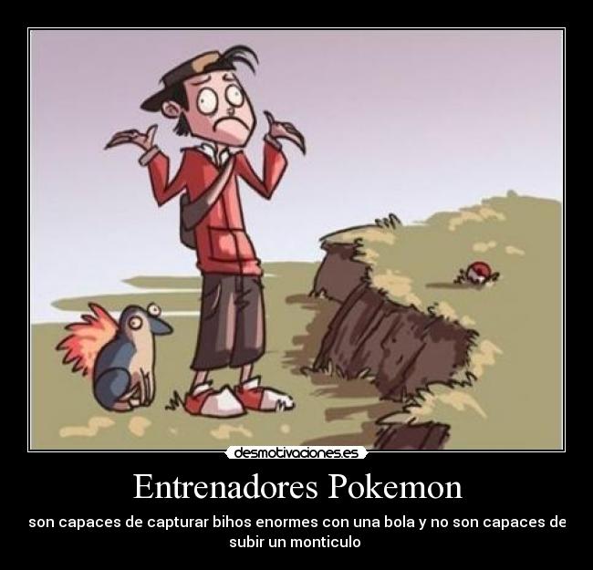 carteles pokemon entrenadores pokemon desmotivaciones