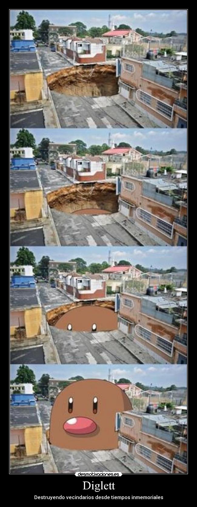 carteles diglett vecindario lol pokemon desmotivaciones