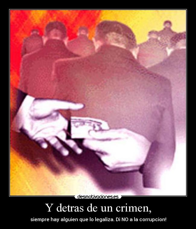 Y detras de un crimen, -