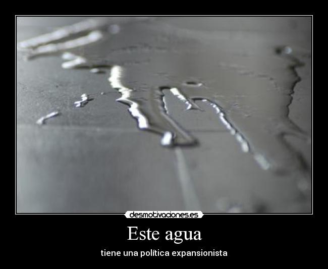 Este agua -