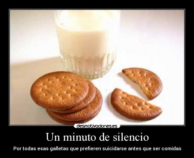 carteles silencio minuto silencio galletas suicidarse gethstyle desmotivaciones