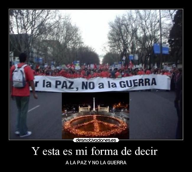 Y esta es mi forma de decir  - 