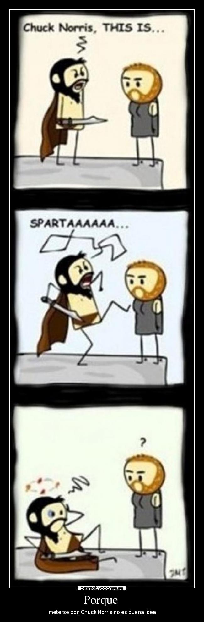 Porque - meterse con Chuck Norris no es buena idea