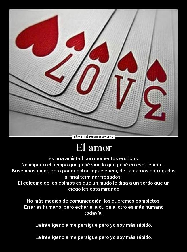 El amor -