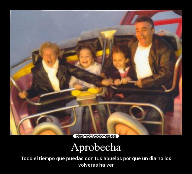 Aprobecha - Todo el tiempo que puedas con tus abuelos por que un dia no los volveras ha ver