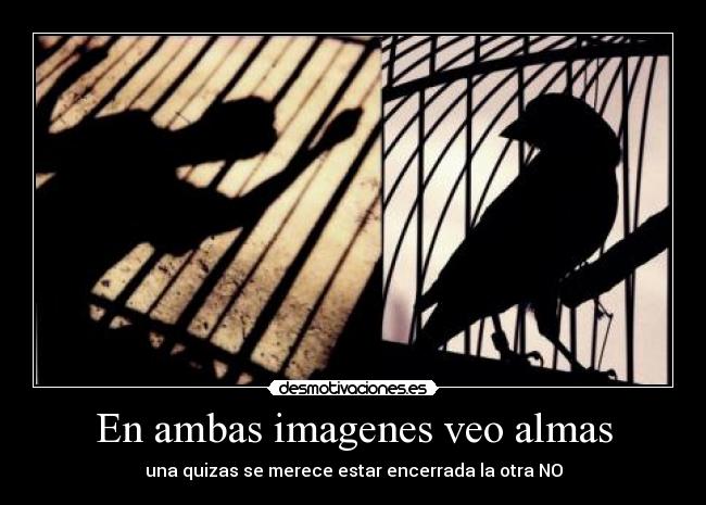 En ambas imagenes veo almas -