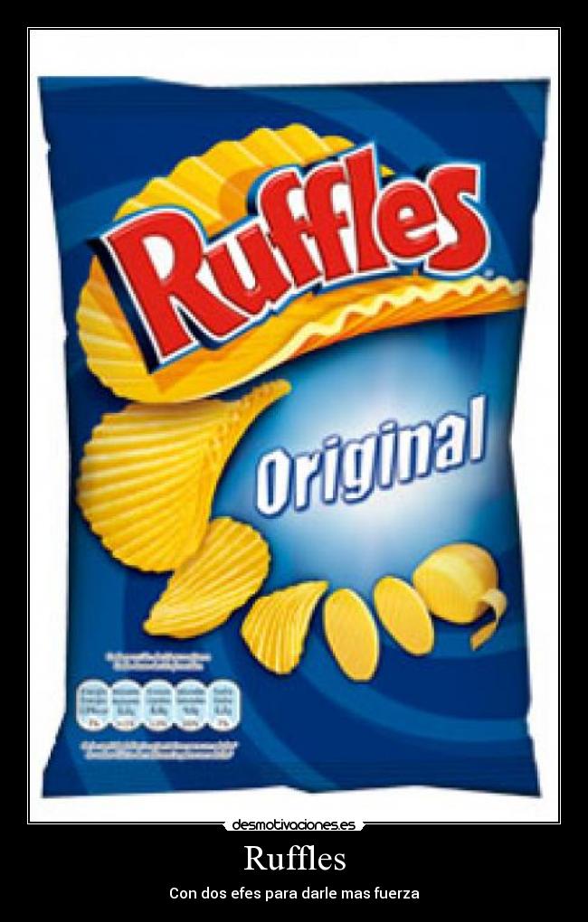 Ruffles - Con dos efes para darle mas fuerza