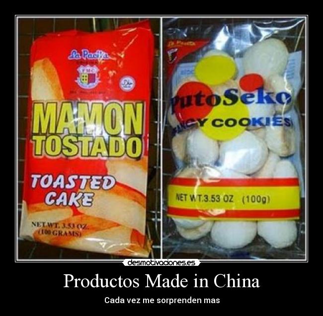 Productos Made in China - 