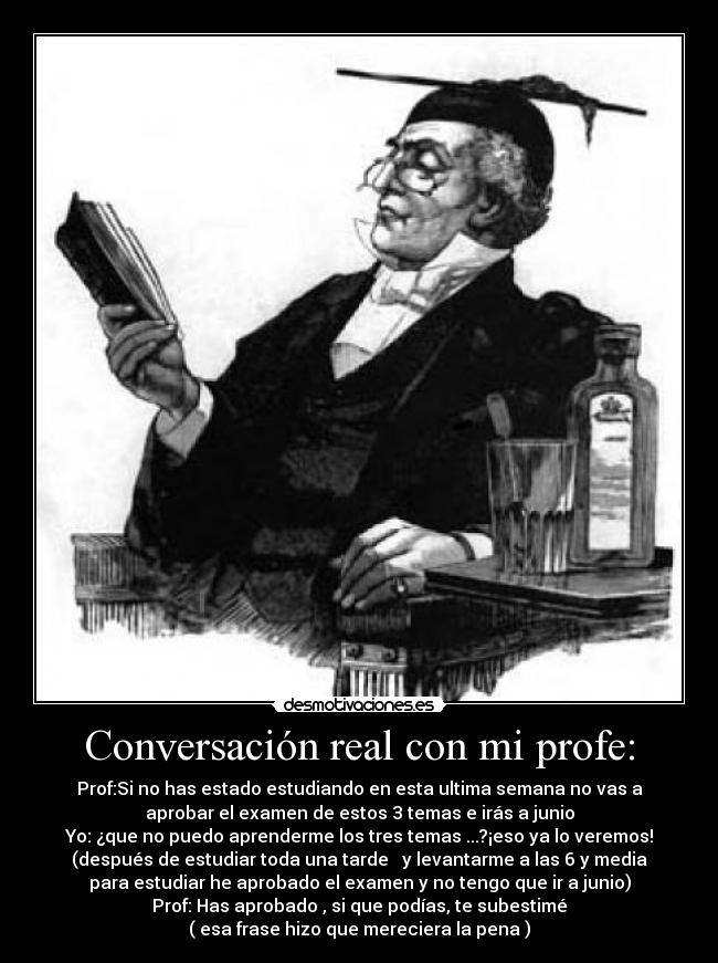 Conversación real con mi profe: -