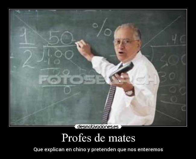 Profes de mates - 