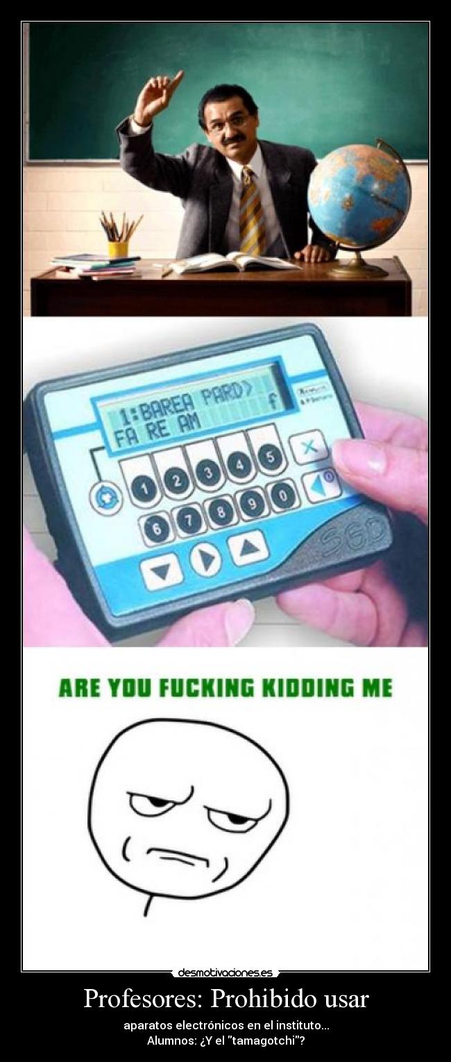 Profesores: Prohibido usar - 