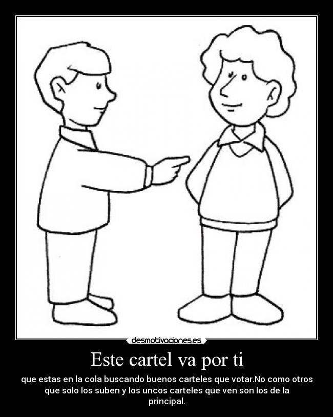 Este cartel va por ti - 