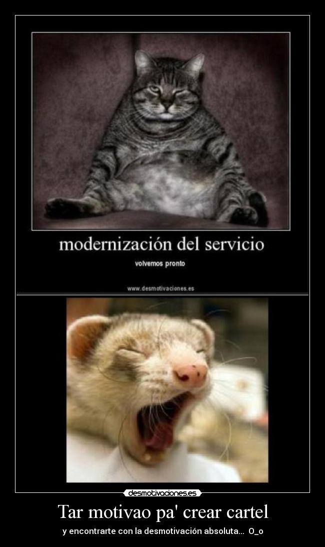 Tar motivao pa crear cartel -