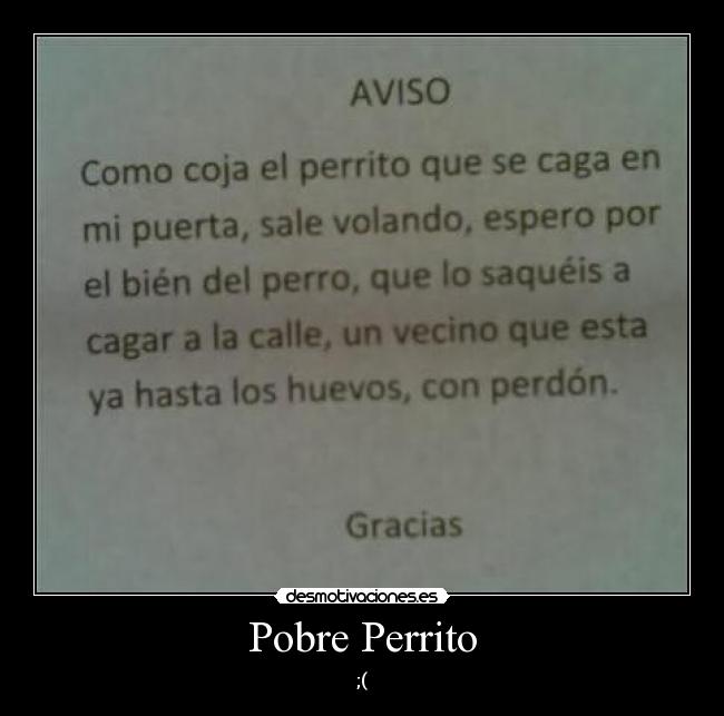 Pobre Perrito - ;(