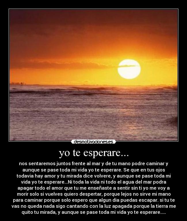 yo te esperare... - 