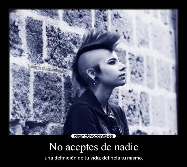 No aceptes de nadie -