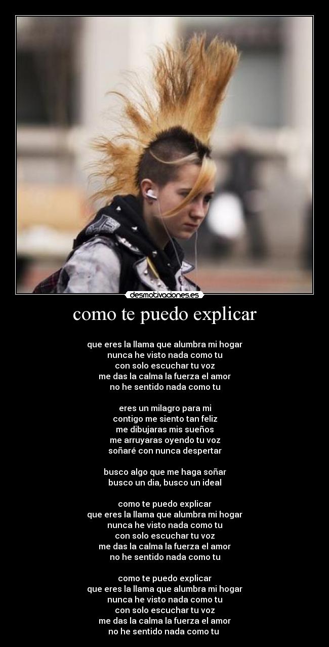 como te puedo explicar -