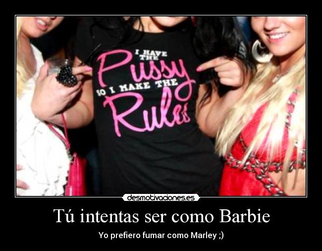 Tú intentas ser como Barbie - 