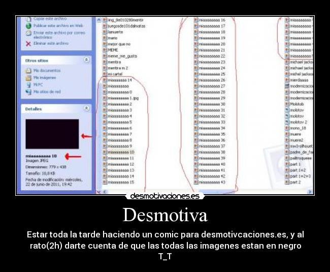 Desmotiva - Estar toda la tarde haciendo un comic para desmotivcaciones.es, y al
rato(2h) darte cuenta de que las todas las imagenes estan en negro
T_T