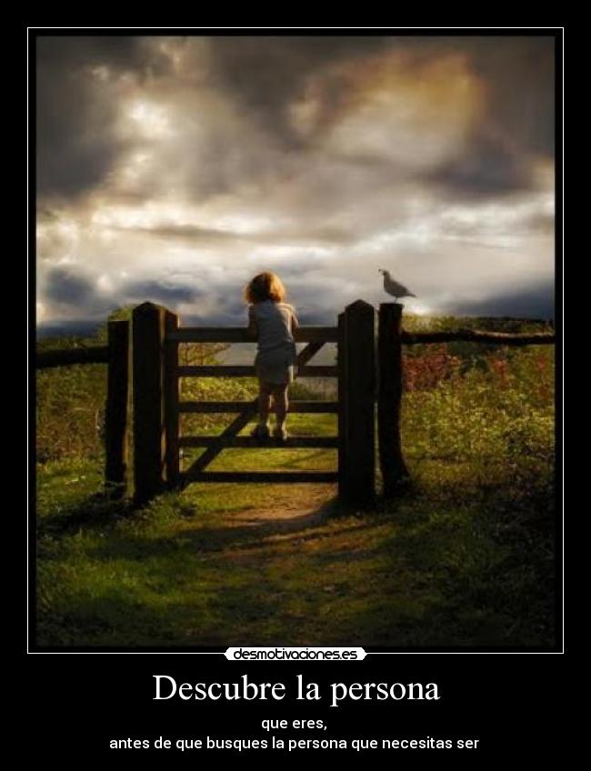 Descubre la persona -