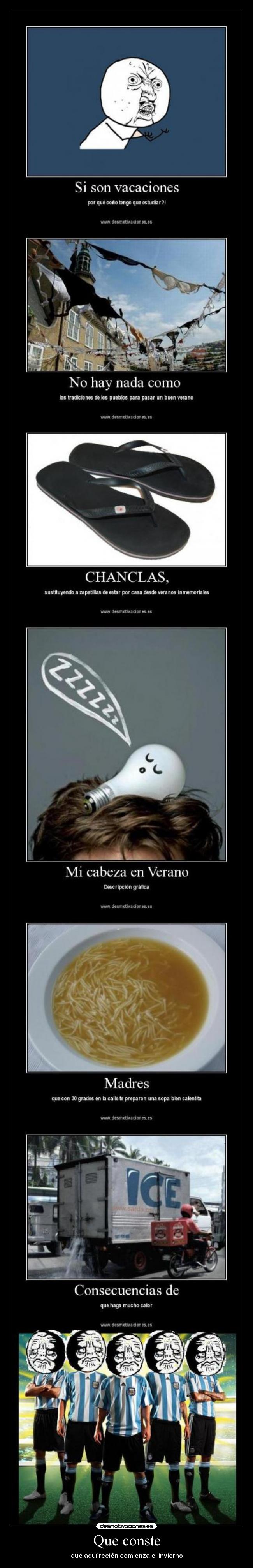 Que conste - que aquí recién comienza el invierno