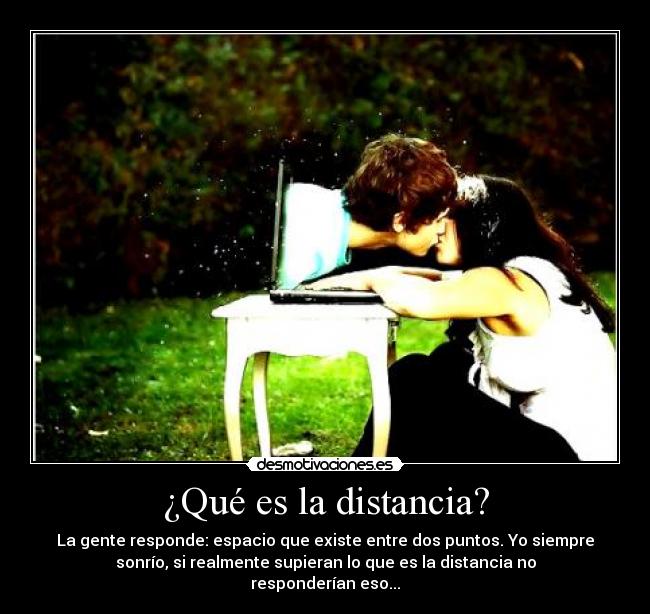 ¿Qué es la distancia? -