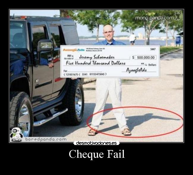Cheque Fail - 