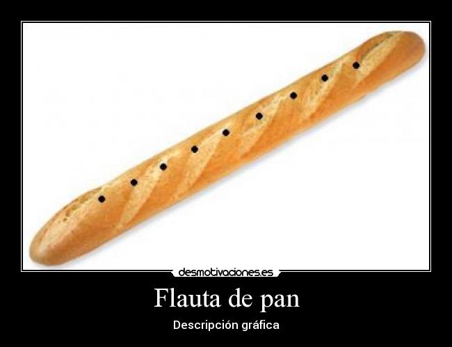 Flauta de pan - Descripción gráfica