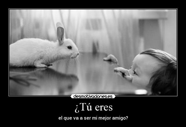 ¿Tú eres - el que va a ser mi mejor amigo?