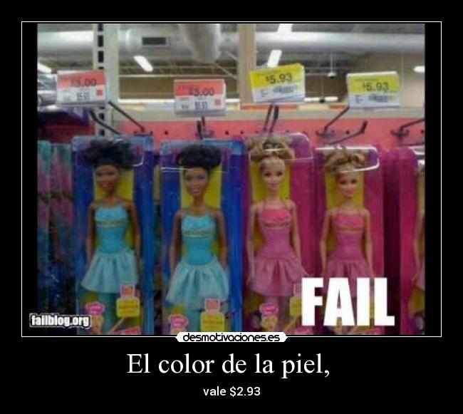 El color de la piel, -