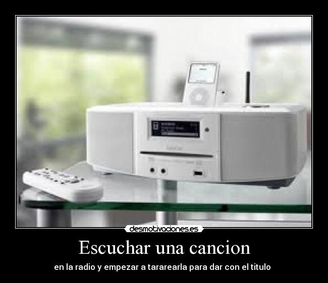 Escuchar una cancion -