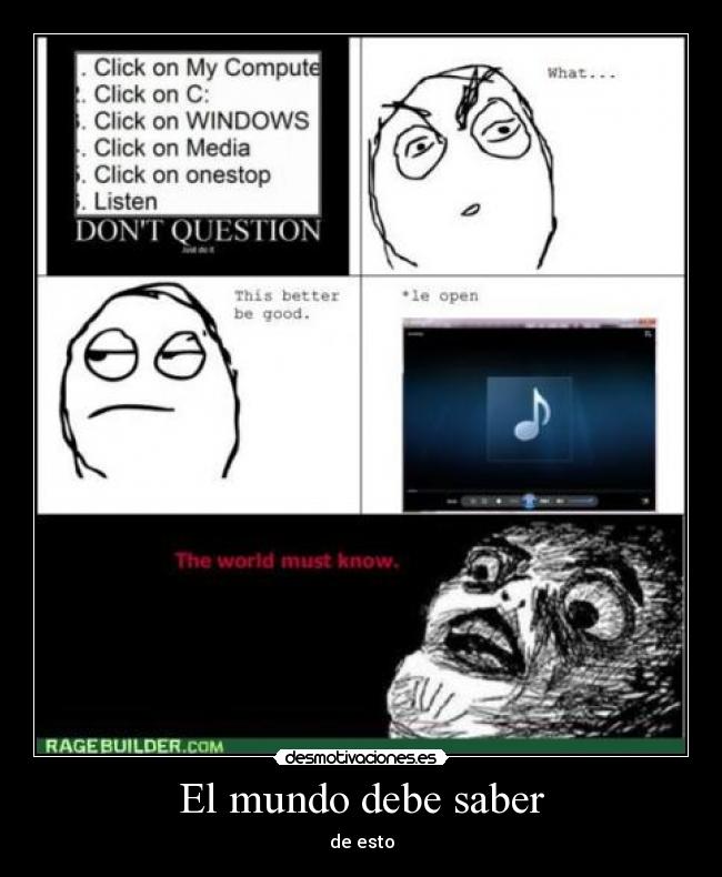 carteles mundo rage comic windows secreto desmotivaciones